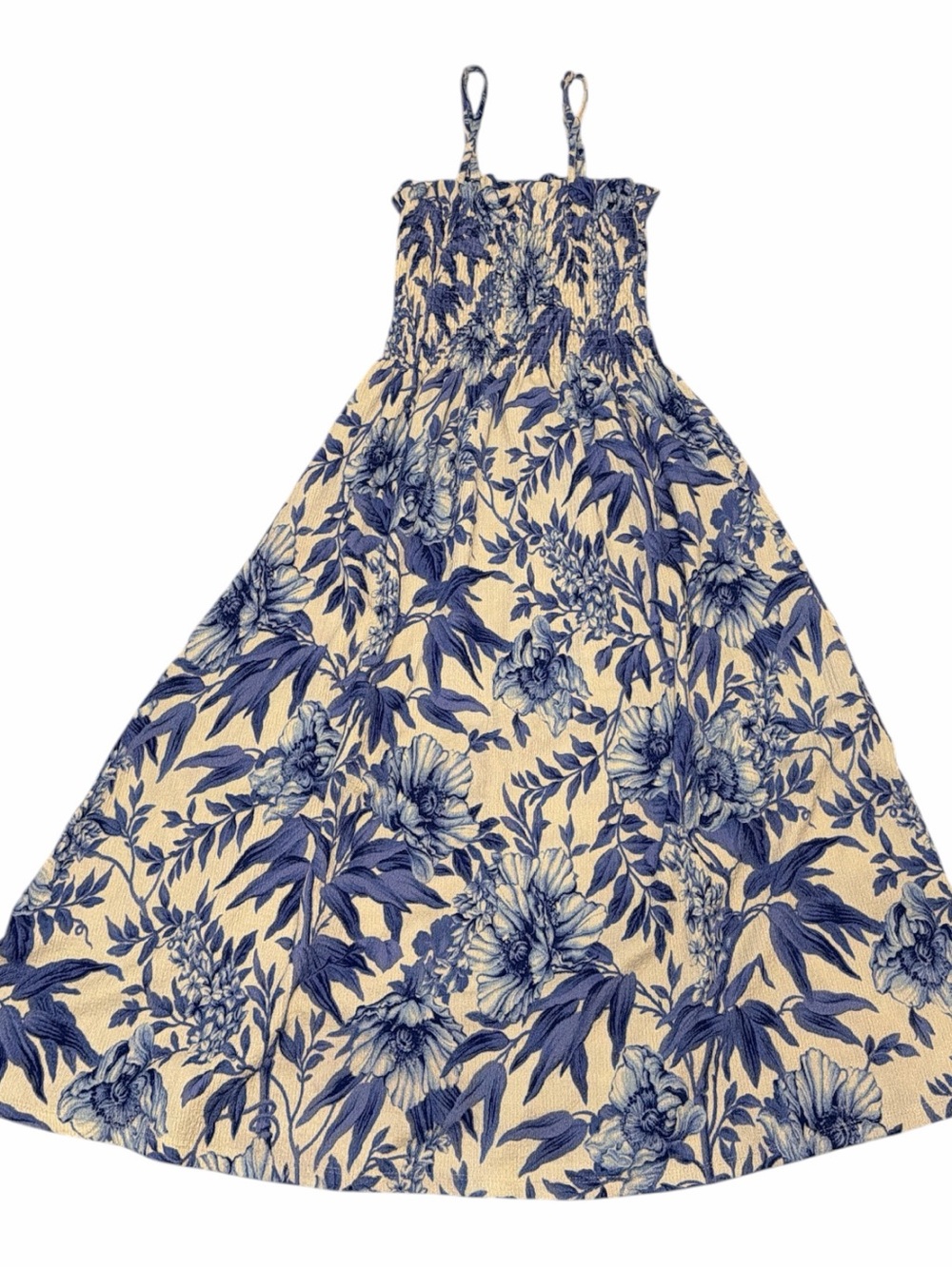 H&M flowy summer maxi sundress spaghetti strap beach resort wedding floral XS - Picture 2 of 6